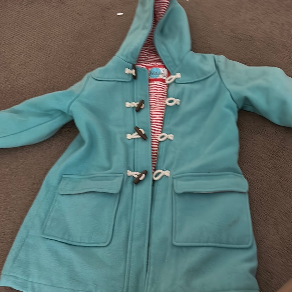 Mini Boden wool toggle coat